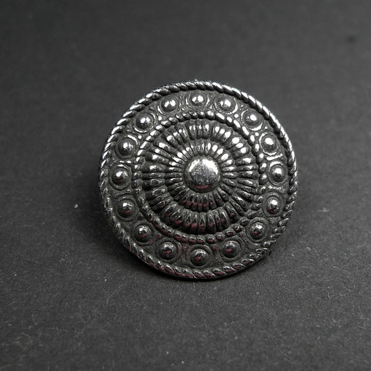 Button-Trym pewter-21mm