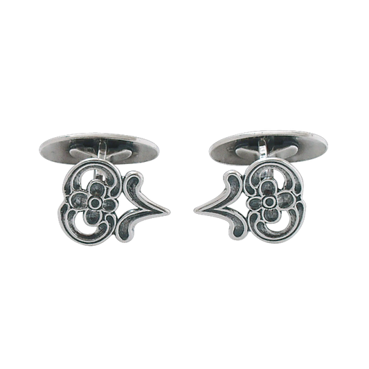 Cufflinks-761100-#20-Østerdalen/Hedmark-oxidized silver