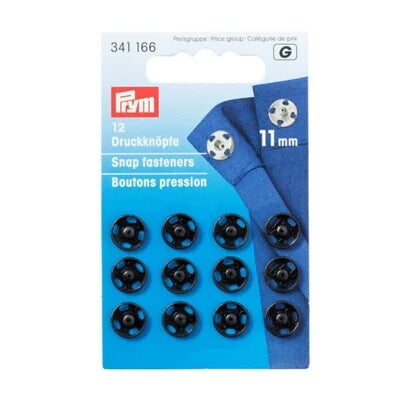 Fasteners-Prym Sew-on snaps-size 2-11mm-12 pieces