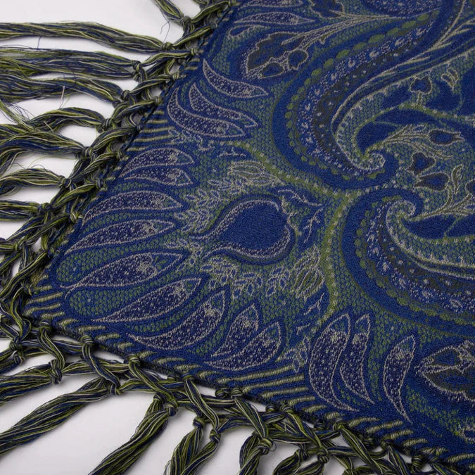 Wiener shawl-silk/wool-140x140cm with long fringes