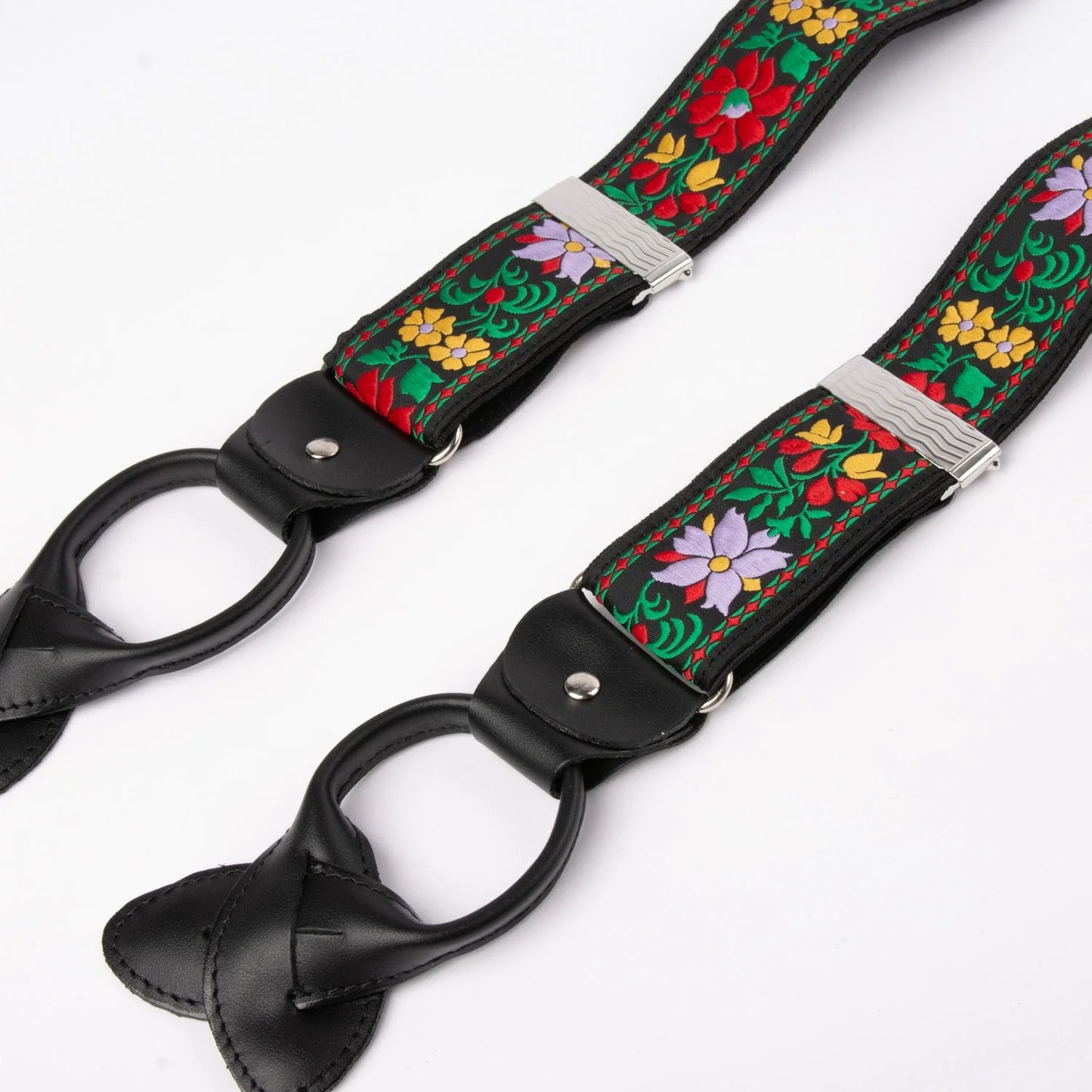 Suspenders-Folklore *061*-purple/yellow