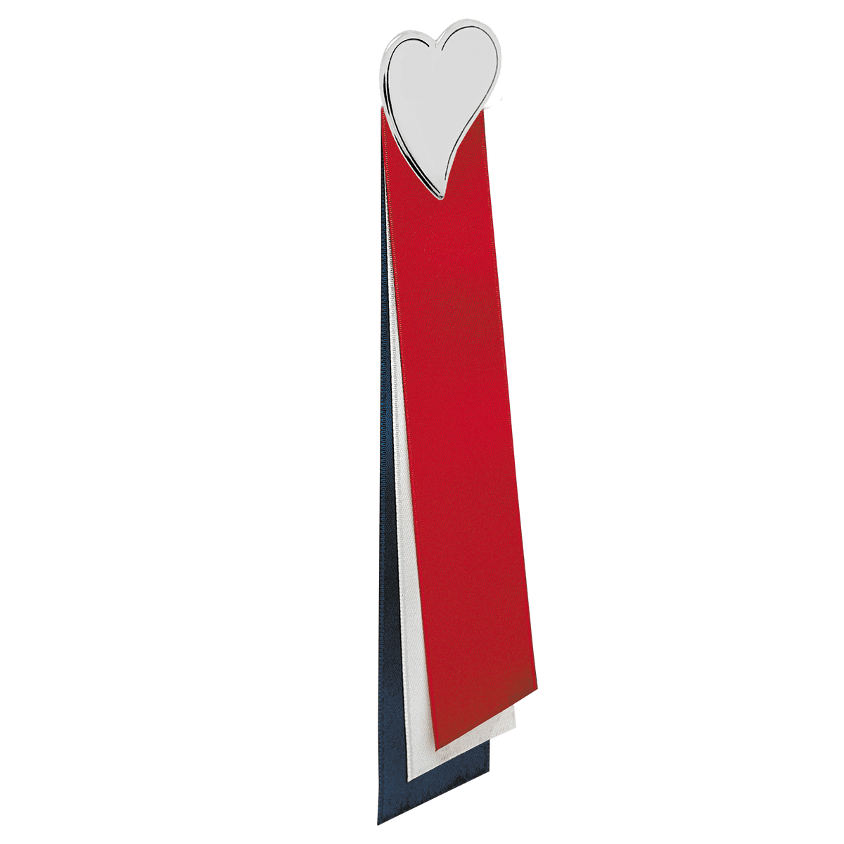 17. of May ribbon 860150-Heart-oxidized silver