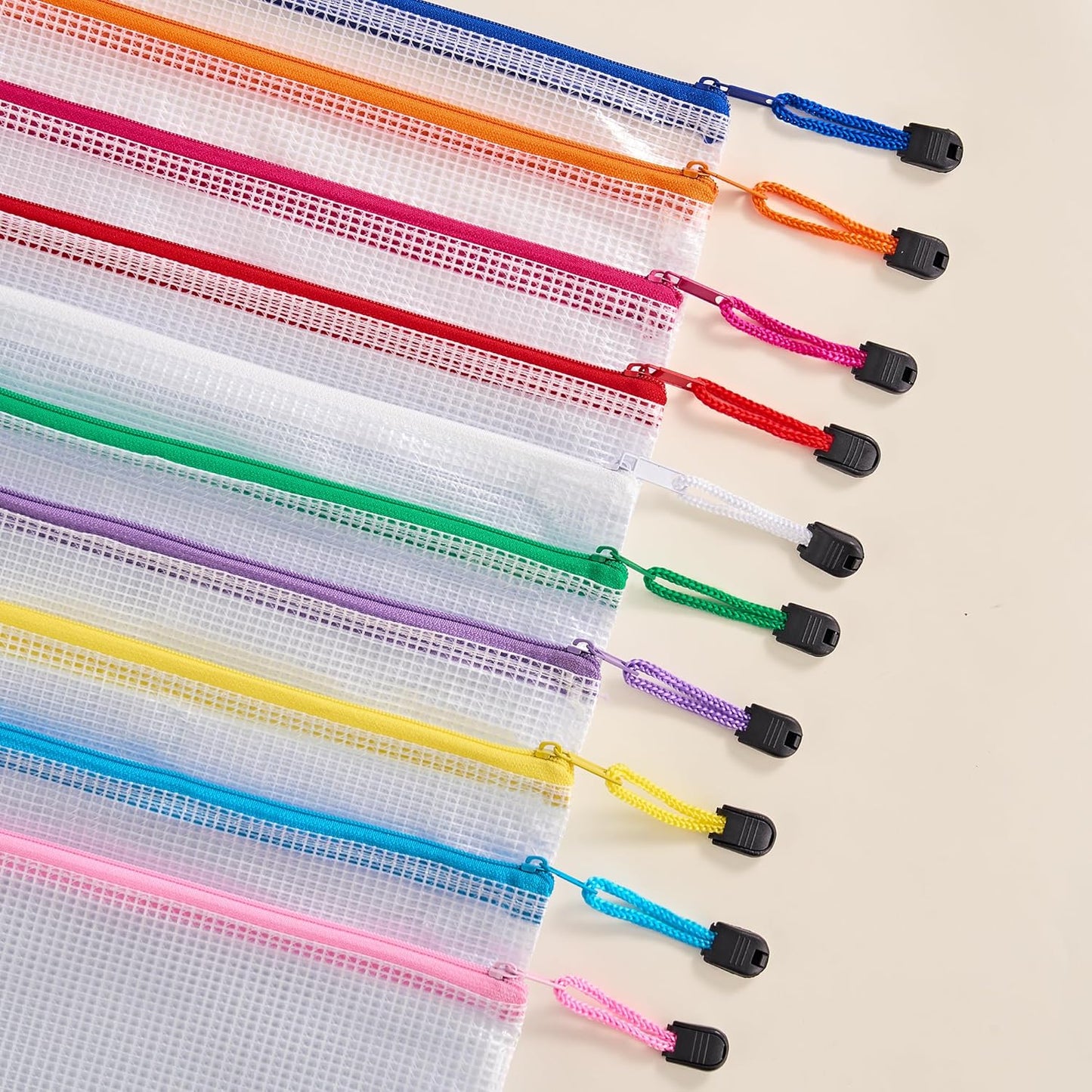 Class supplies-9.4 x12.8 mesh pouch w/zipper