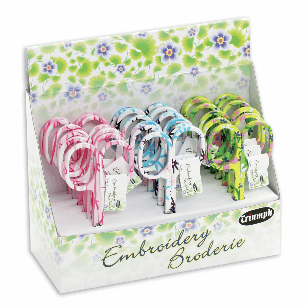 Embroidery scissors 100mm-floral