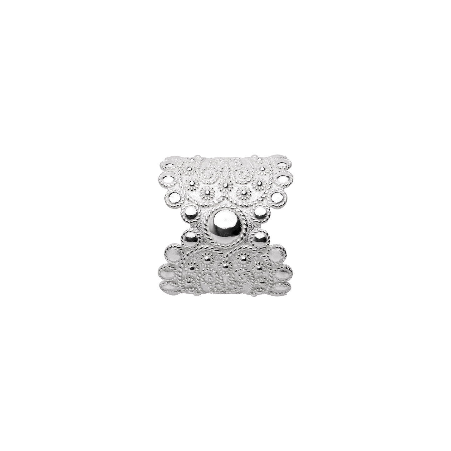 Scarf ring 961400-scroll design-silver