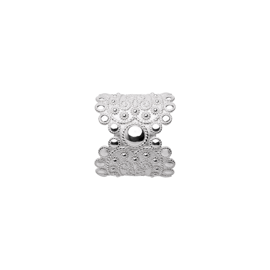 Scarf ring 961400-scroll design-silver
