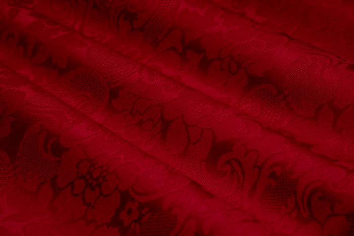Wool-Klassisk Ulldamask 9910-150 cm wide-440 gr weight-plum red 680