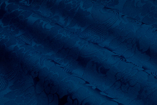 Wool-Klassisk Ulldamask 9910-150 cm wide-440 gr weight-medium blue 780