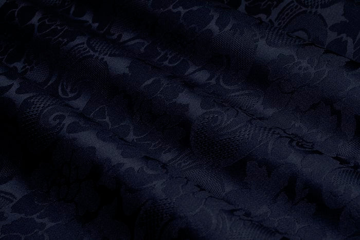 Wool-Klassisk Ulldamask 9910-150 cm wide-440 gr weight-dark navy 790