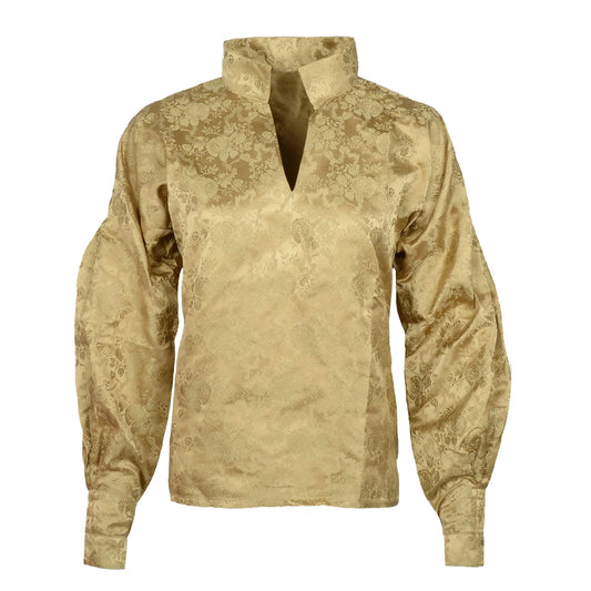 Shirt-women's bunad shirt-silk-Fransk Rose-size 40