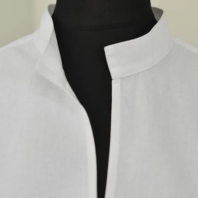 Shirt-Men's bunad shirt-standard-100% cotton-white