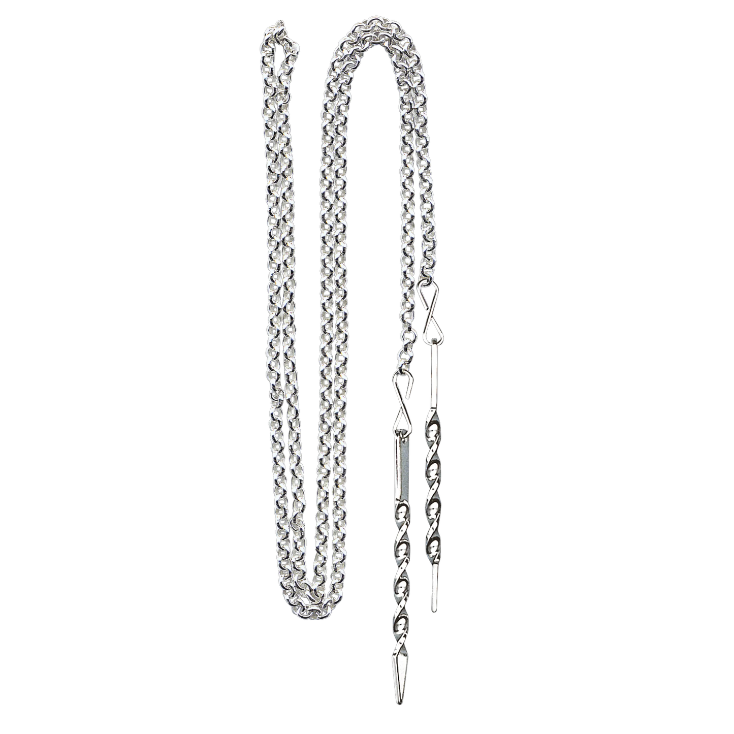 Eyelet chain-302491-#08-1.1 meter-silver