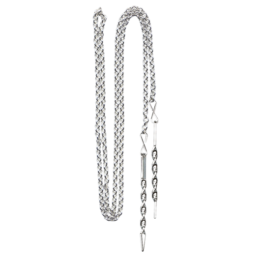 Eyelet chain-302491-#08-1.1 meter-silver