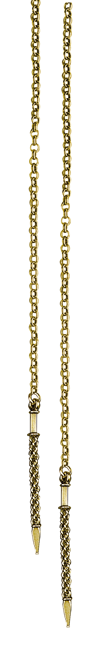 Eyelet chain-303791-#03-1.1 meter-antique gilded silver