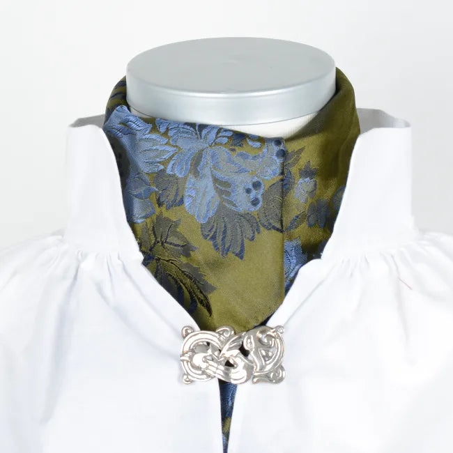 Desiree silk scarf 70x70-green/blue