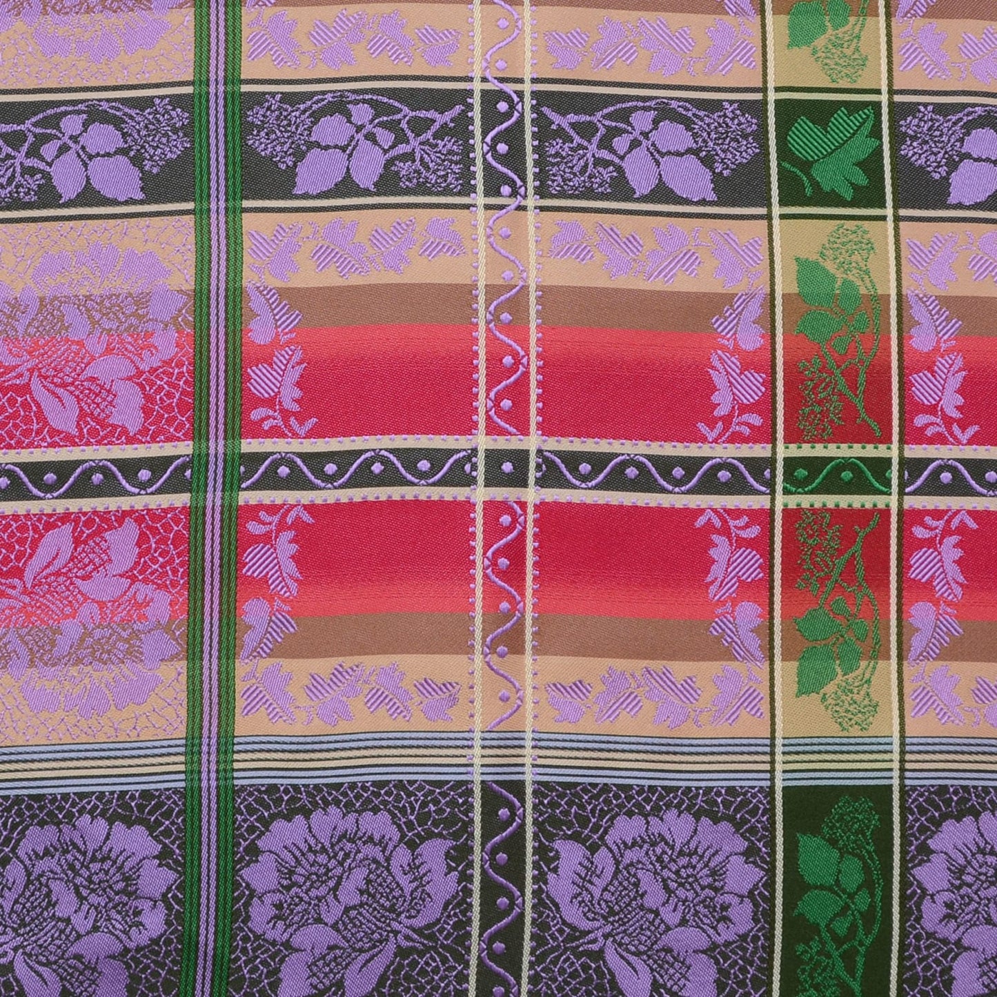 Eufemia *056* silk scarf 70cm x 70cm-lilac/green/pink