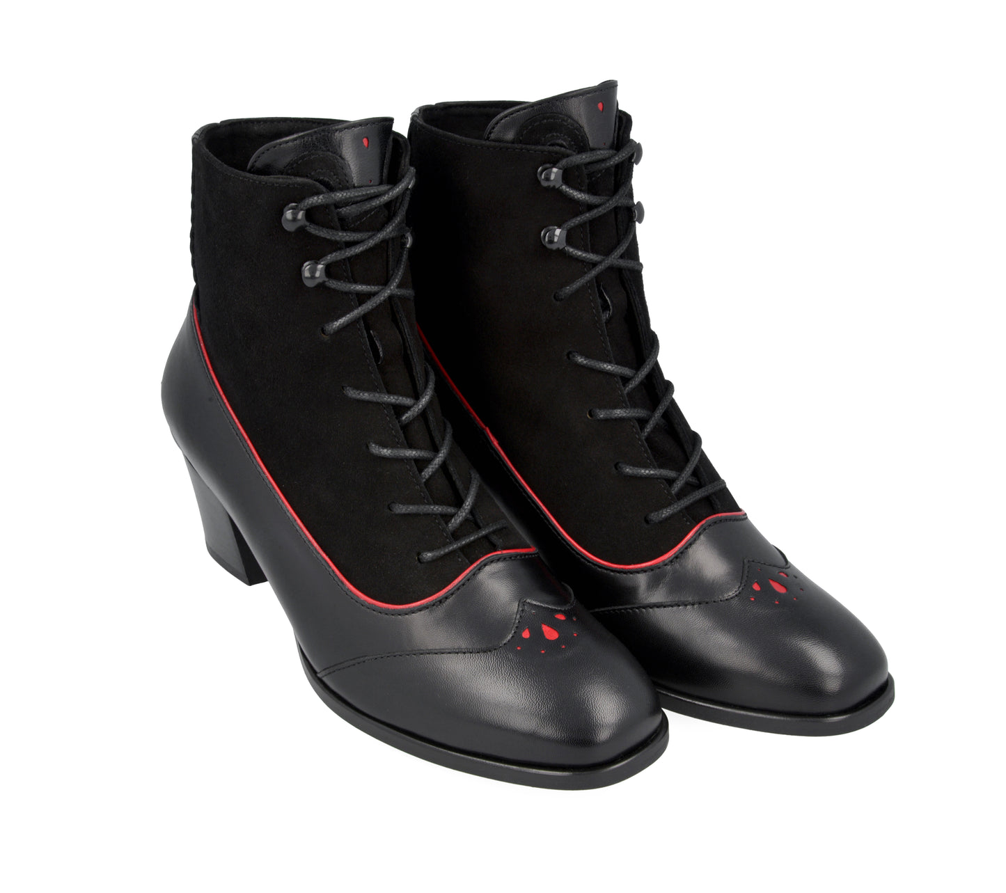 Women's bunad shoes-Klara boot-leather-black
