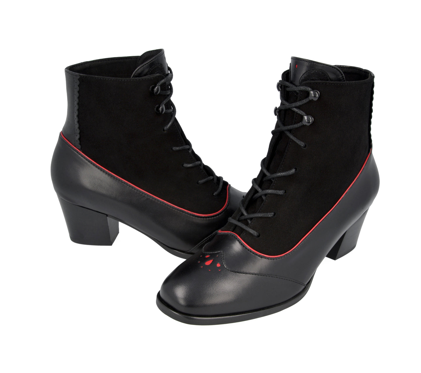 Women's bunad shoes-Klara boot-leather-black