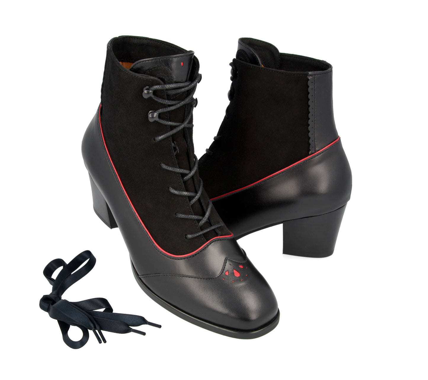 Women's bunad shoes-Klara boot-leather-black