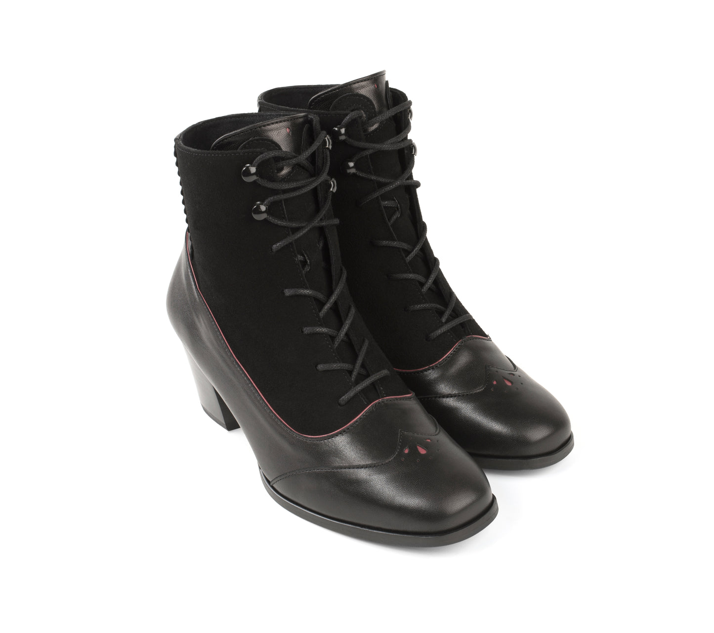 Women's bunad shoes-Klara boot-leather-black
