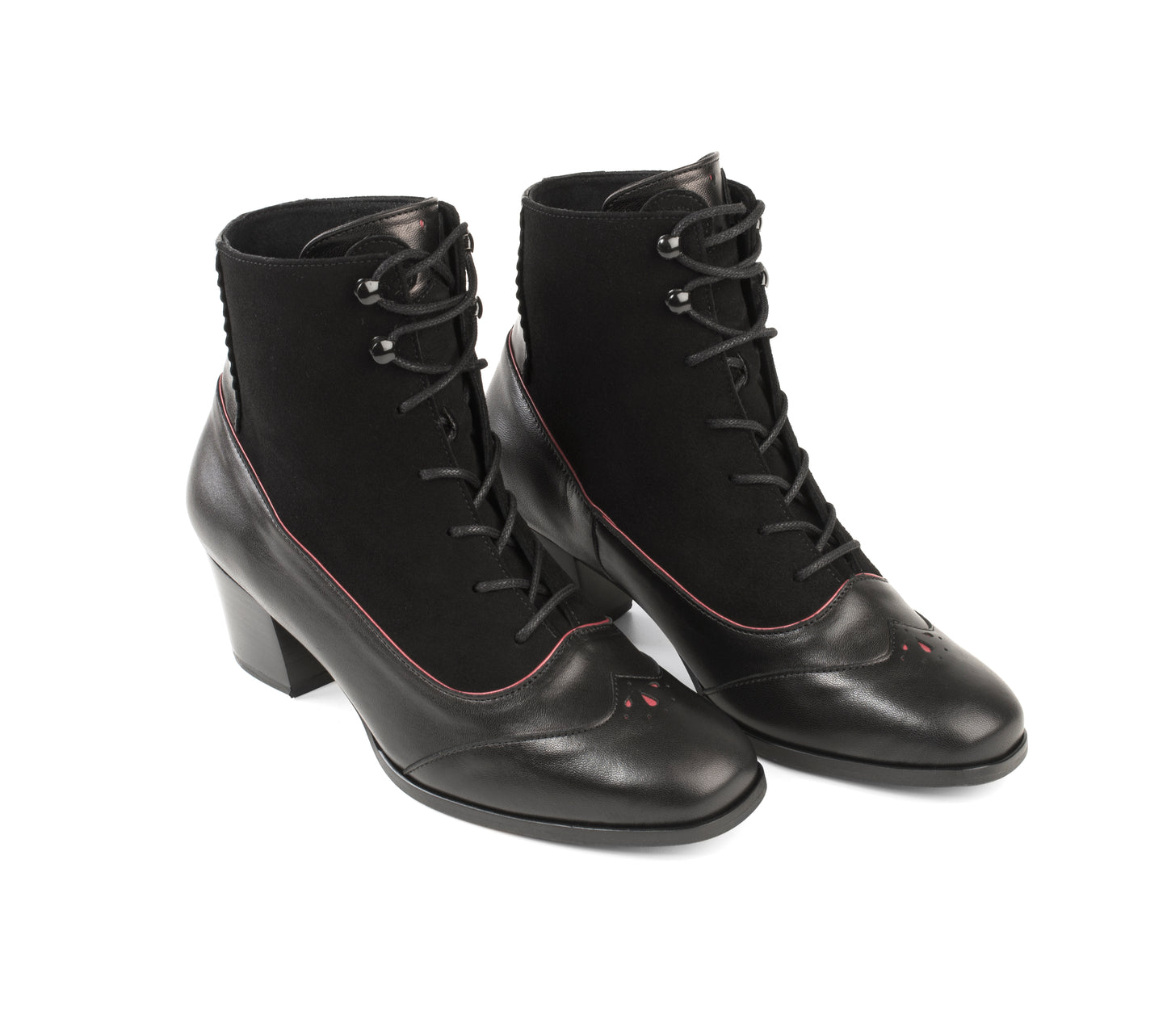 Women's bunad shoes-Klara boot-leather-black