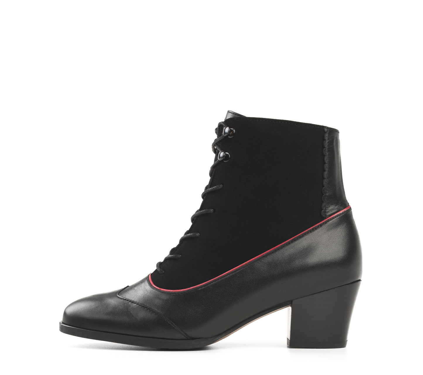 Women's bunad shoes-Klara boot-leather-black