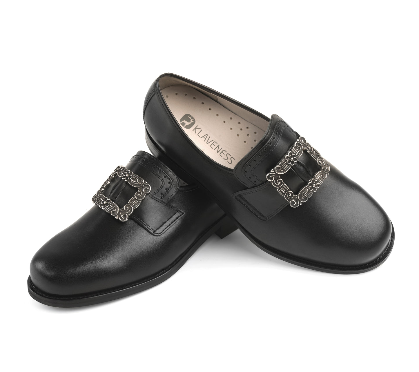 Men's bunad shoes-Per-leather-black
