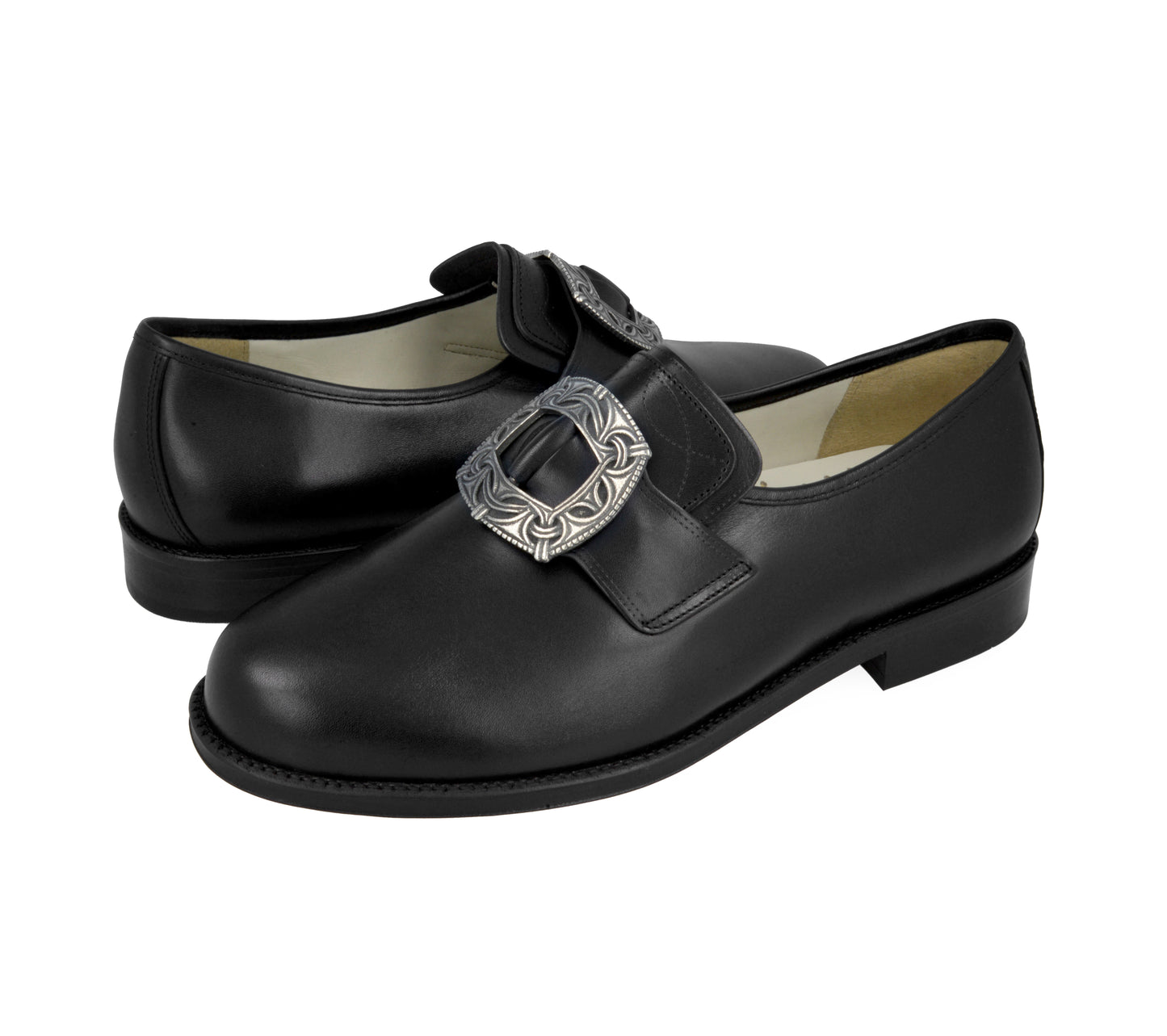 Men's bunad shoes-Lars-leather-black