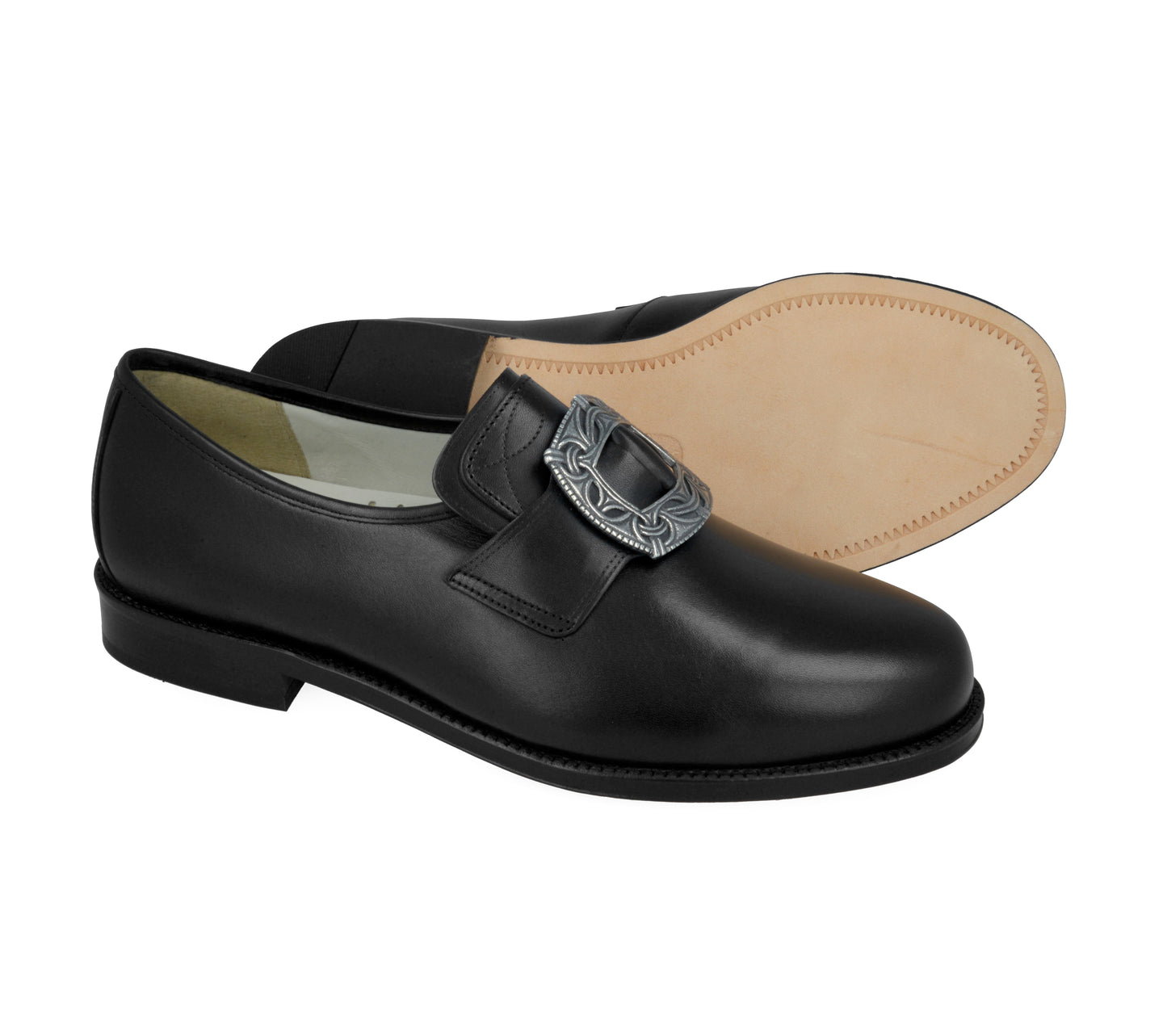 Men's bunad shoes-Lars-leather-black