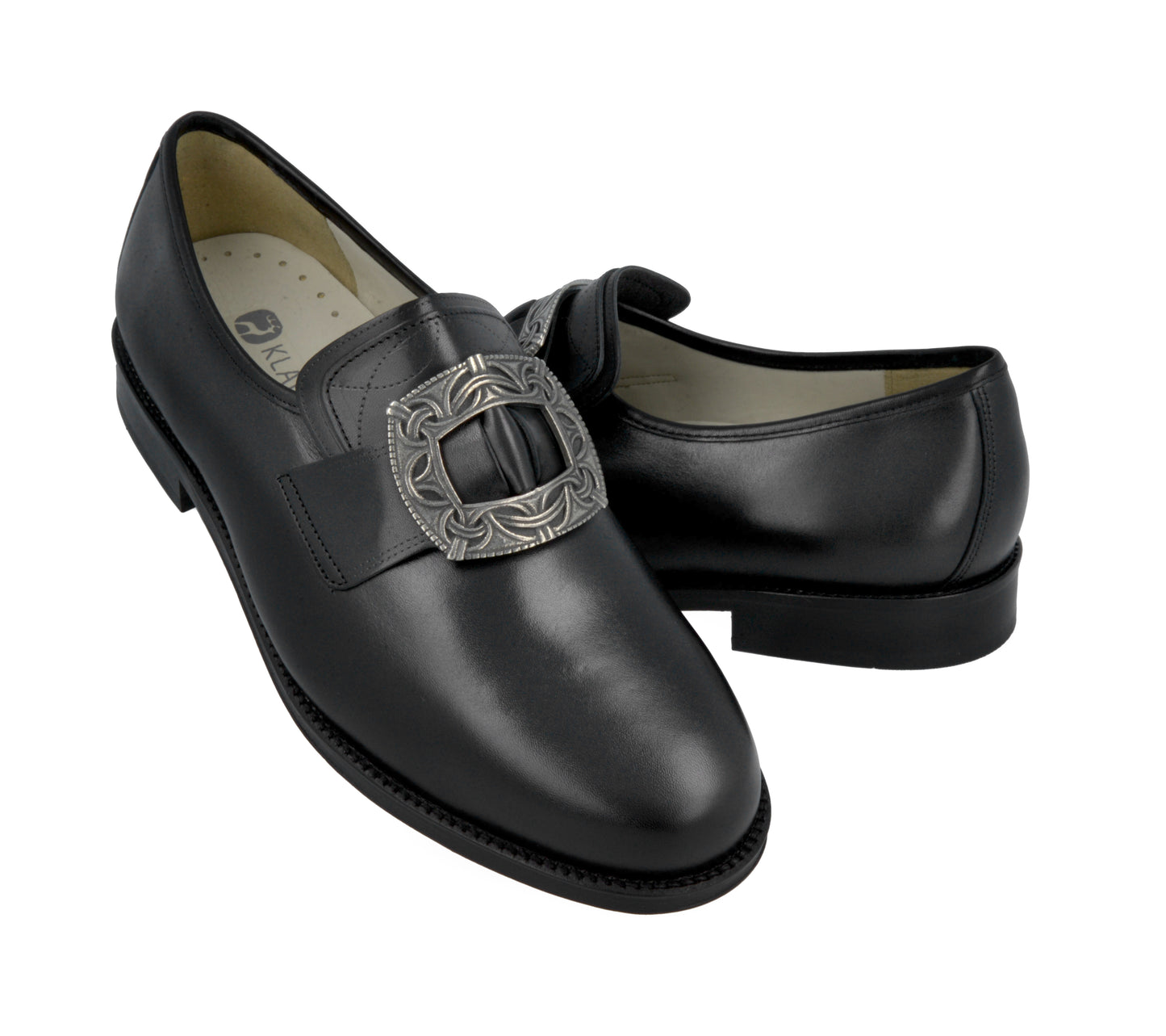 Men's bunad shoes-Lars-leather-black