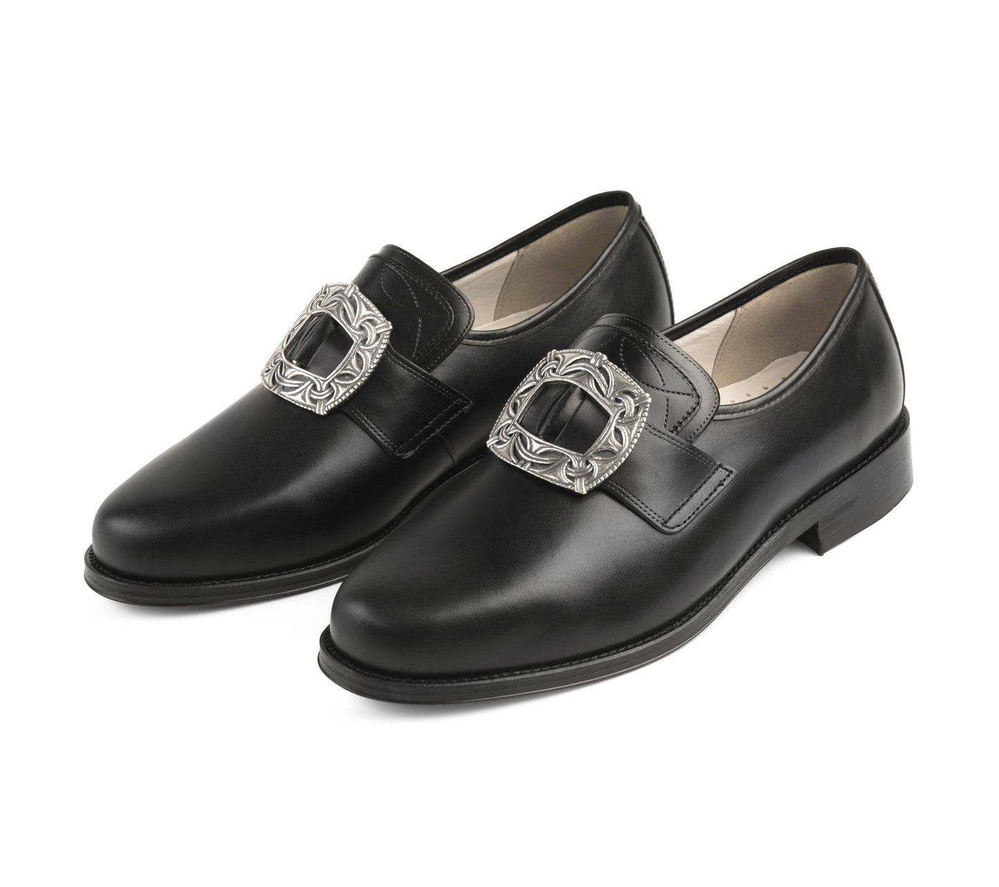 Men's bunad shoes-Lars-leather-black