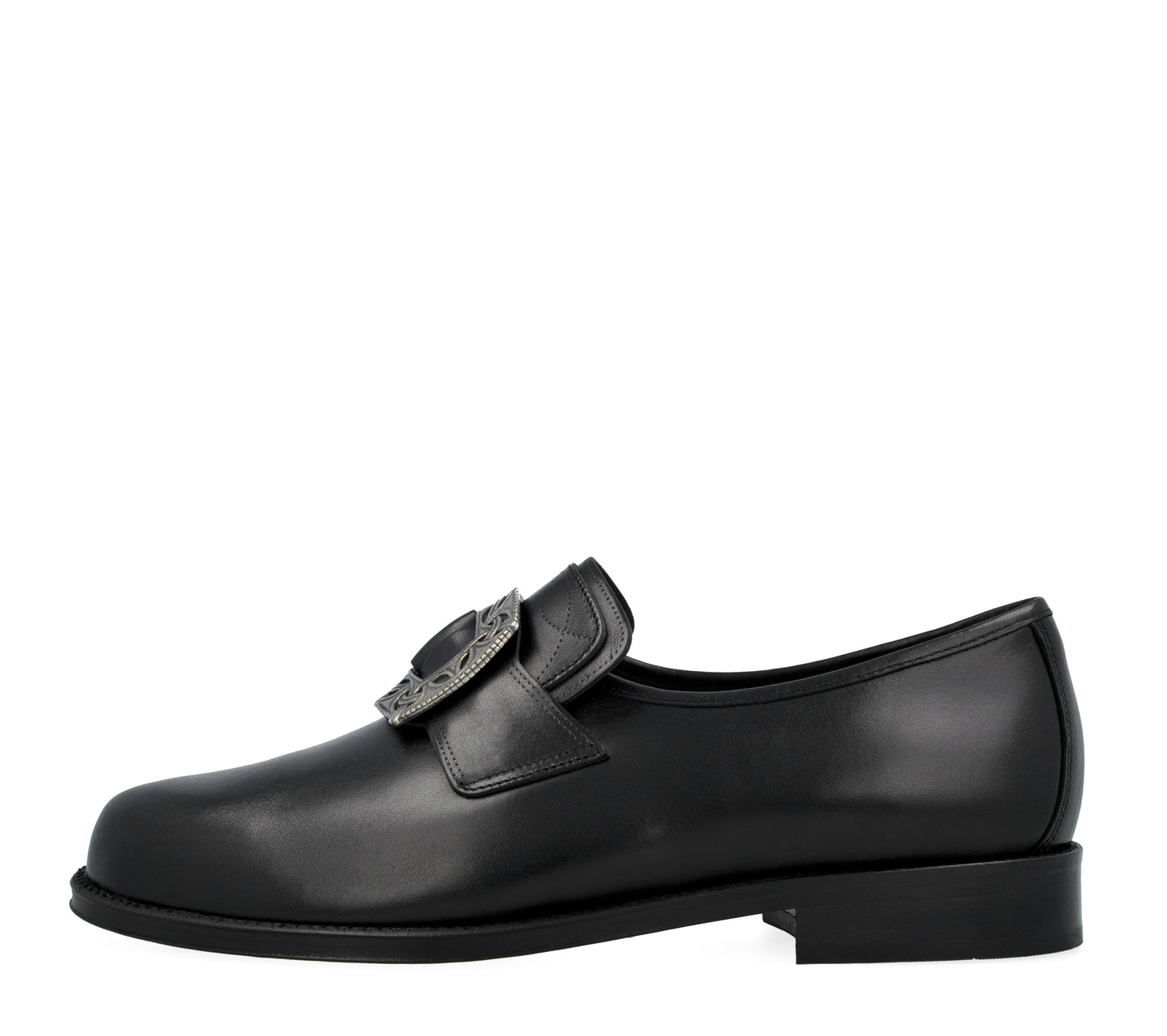 Men's bunad shoes-Lars-leather-black