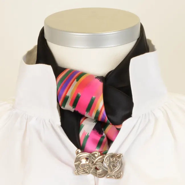 Flammegang silk scarf 70x70-black
