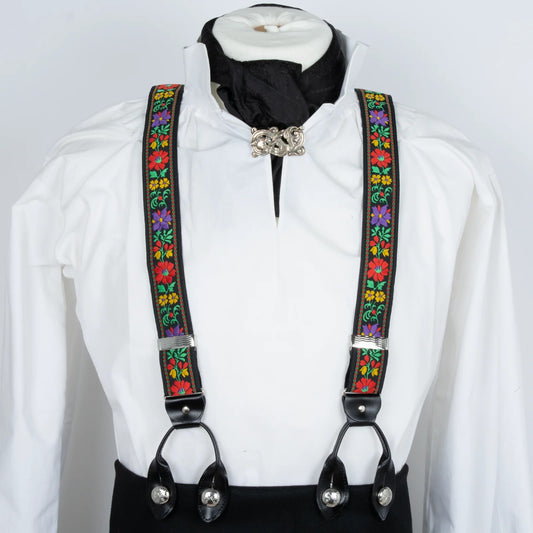 Suspenders-Folklore *061*-purple/yellow