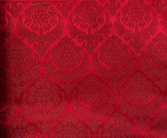 Silk-Granat Eple Rustique-140 cm wide-red