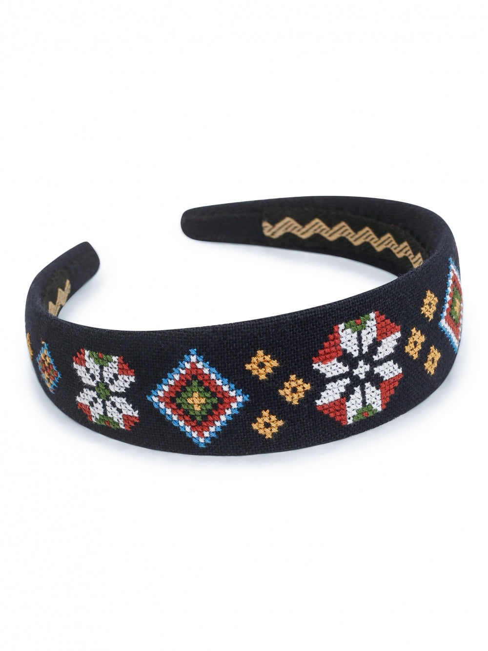 Headband-Hardanger C-embroidered