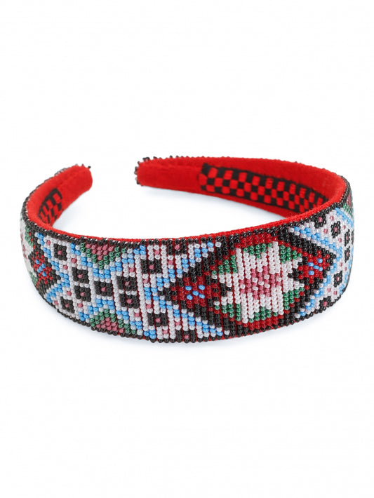 Headband-Hardanger E-beaded