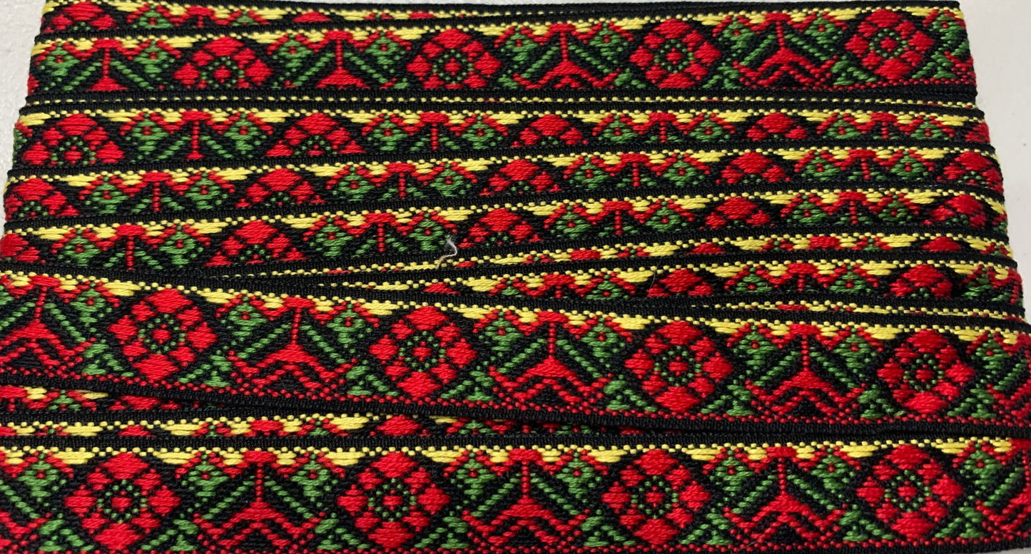Hardanger #114A-25mm-red/green/yellow