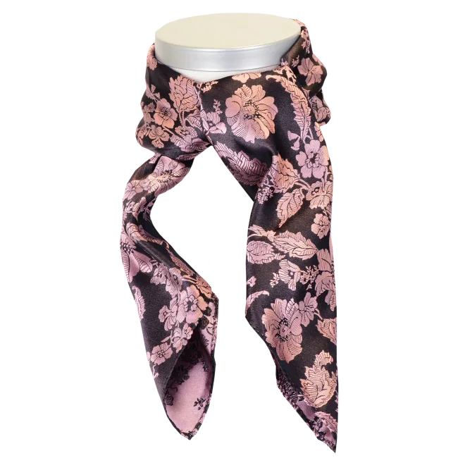 Herborg *002* silk scarf 70cm x 70cm-pink/purple
