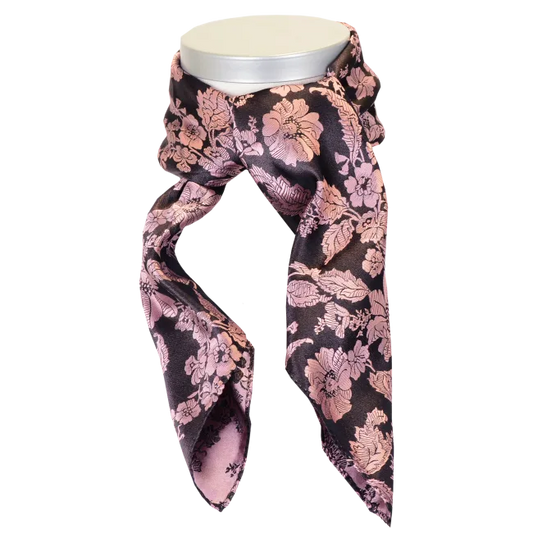 Herborg *002* silk scarf 70cm x 70cm-pink/purple