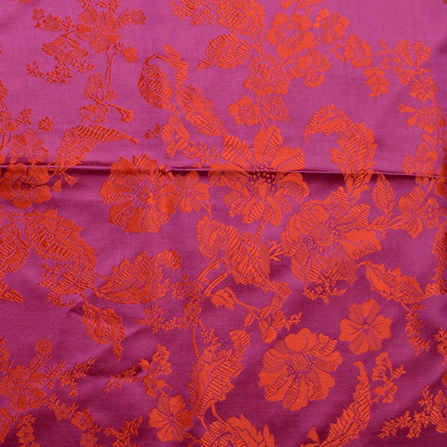Herborg silk scarf-115-70x70-orange/purple