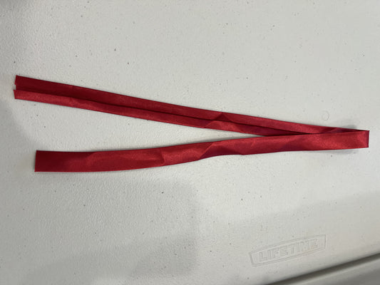 Rogaland-satin ribbon for hat 4cm-red