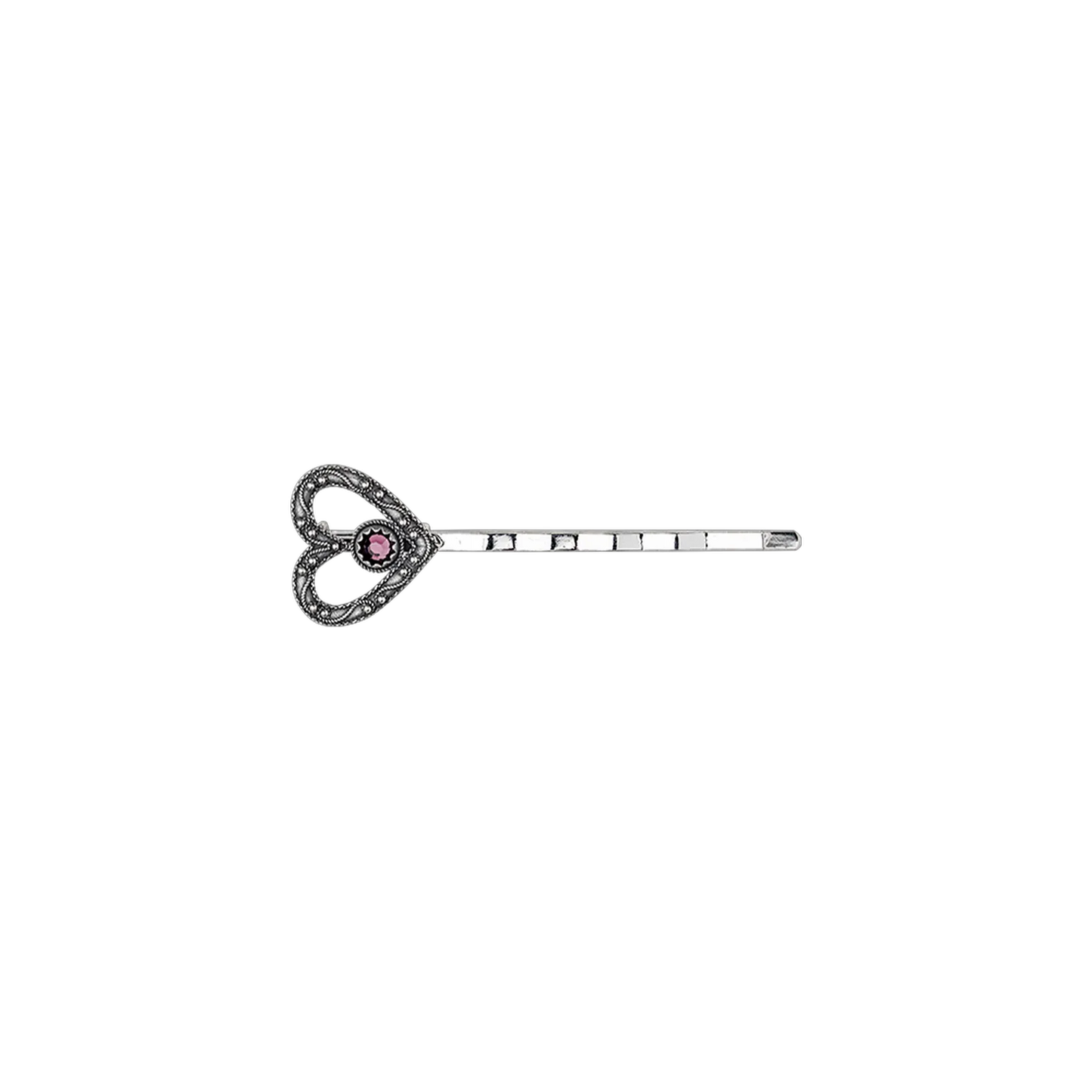 Hair pin 950100 with stone-oxidized silver
