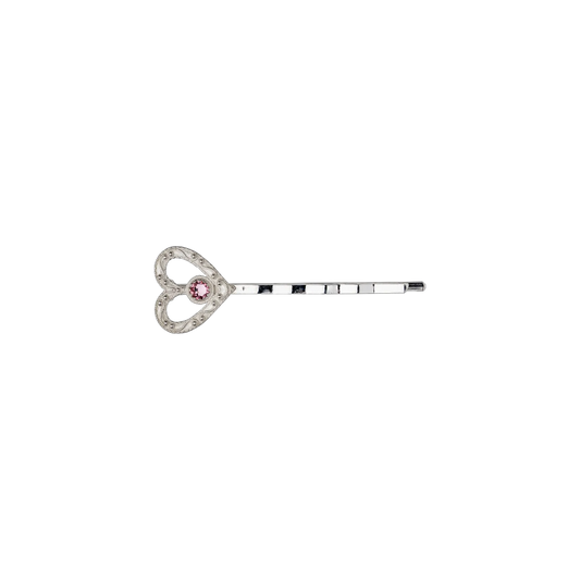 Hairpin-950400 with stone-silver