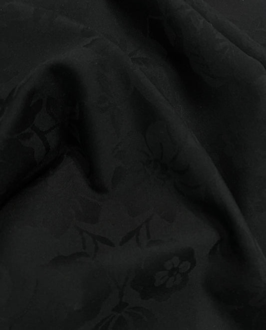 Wool fabric-4210-1700-talls Ulldamask-150 cm wide-450 gr weight-black 190