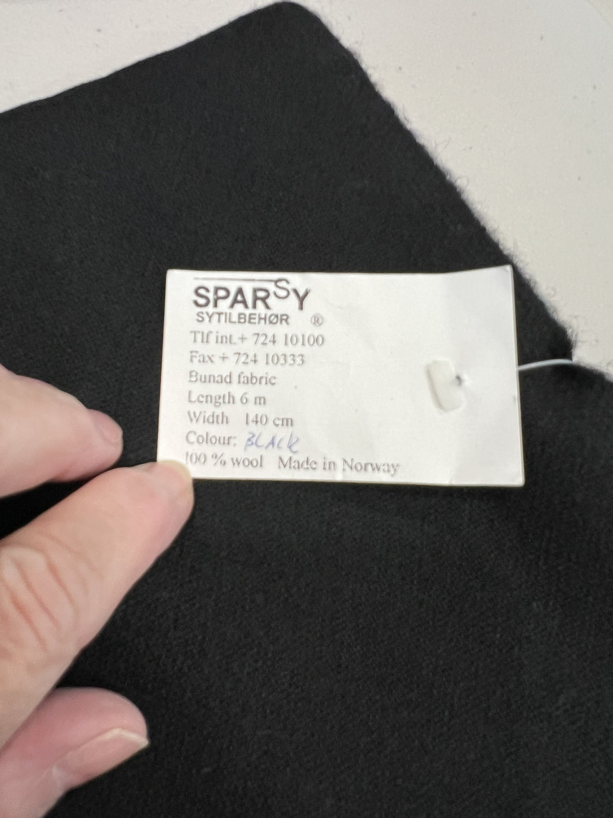 Wool fabric-Sparsy 100% wool-140 cm wide-black