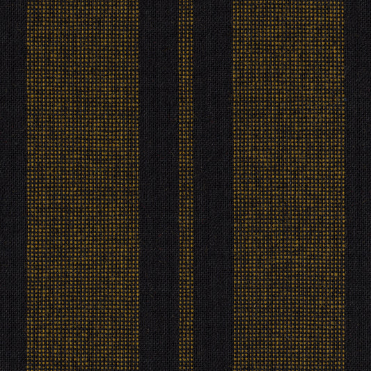 Wool fabric-134-Tromsstakk-100% wool-160 cm wide-500 gr weight-black with yellow stripes