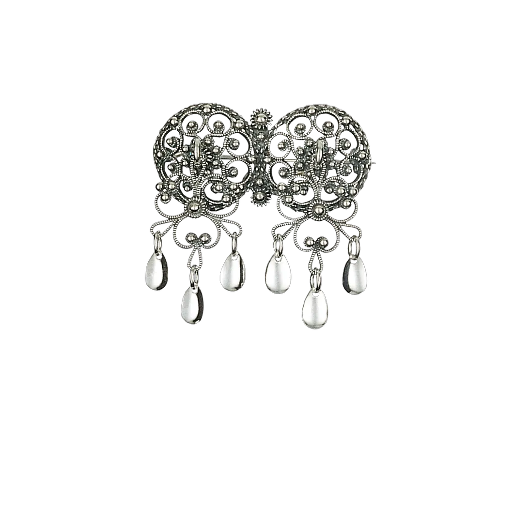 Neck pin-206105-#06-oxidized silver