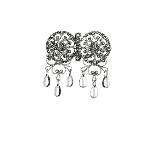 Neck pin-206105-#06-oxidized silver