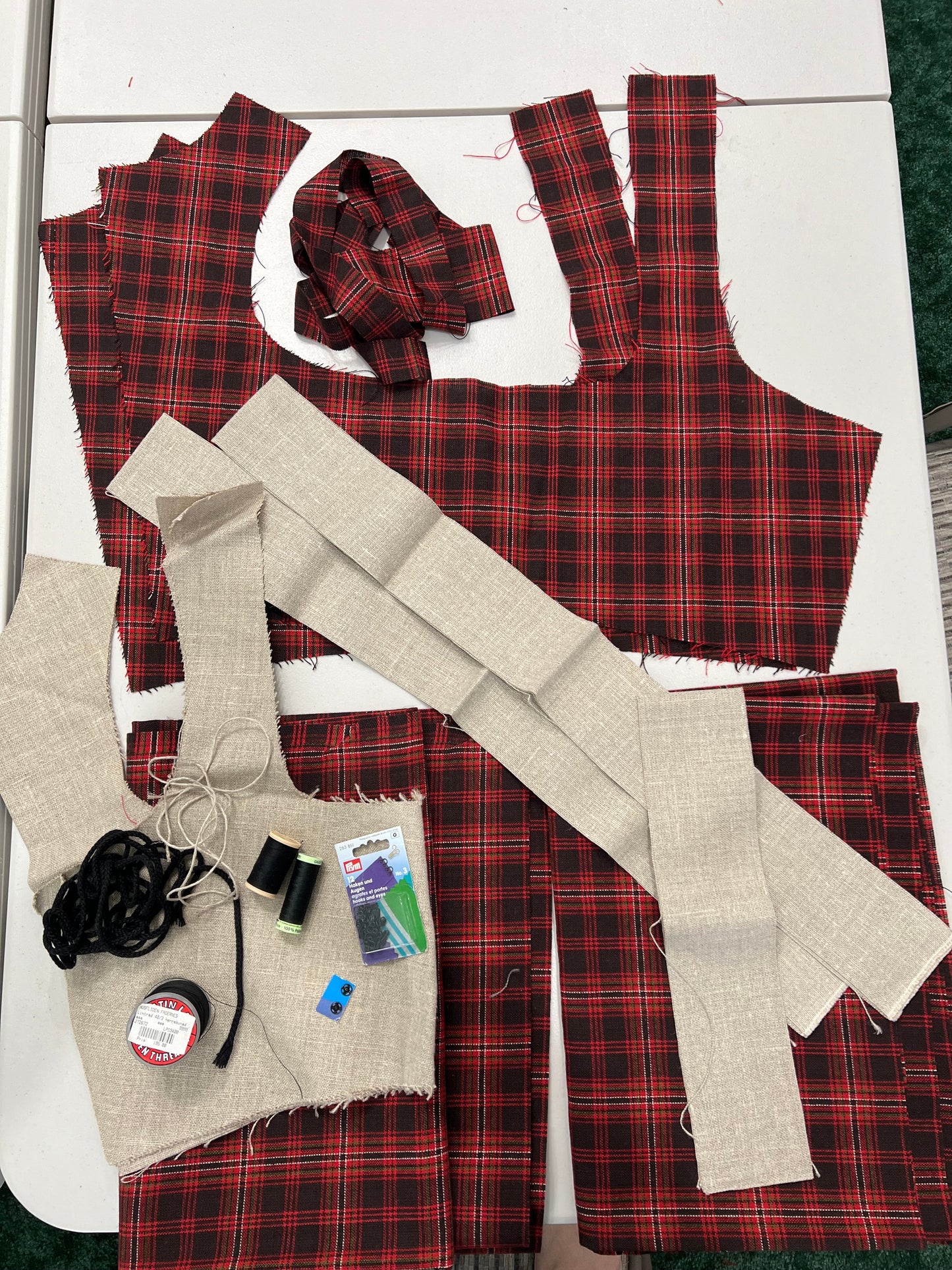 Bunad kit-Valdres Vang/Kvam Rutastakk-S/M